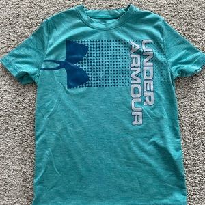 Under Armour Boys Shirt YSM- Blue/Teal